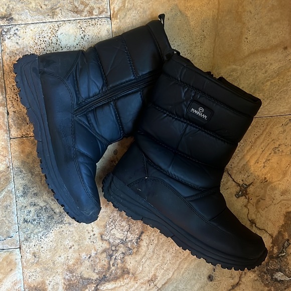 Magellan Outdoors Adults Black Snow Boots Men’s Sz 11 - Picture 4 of 9